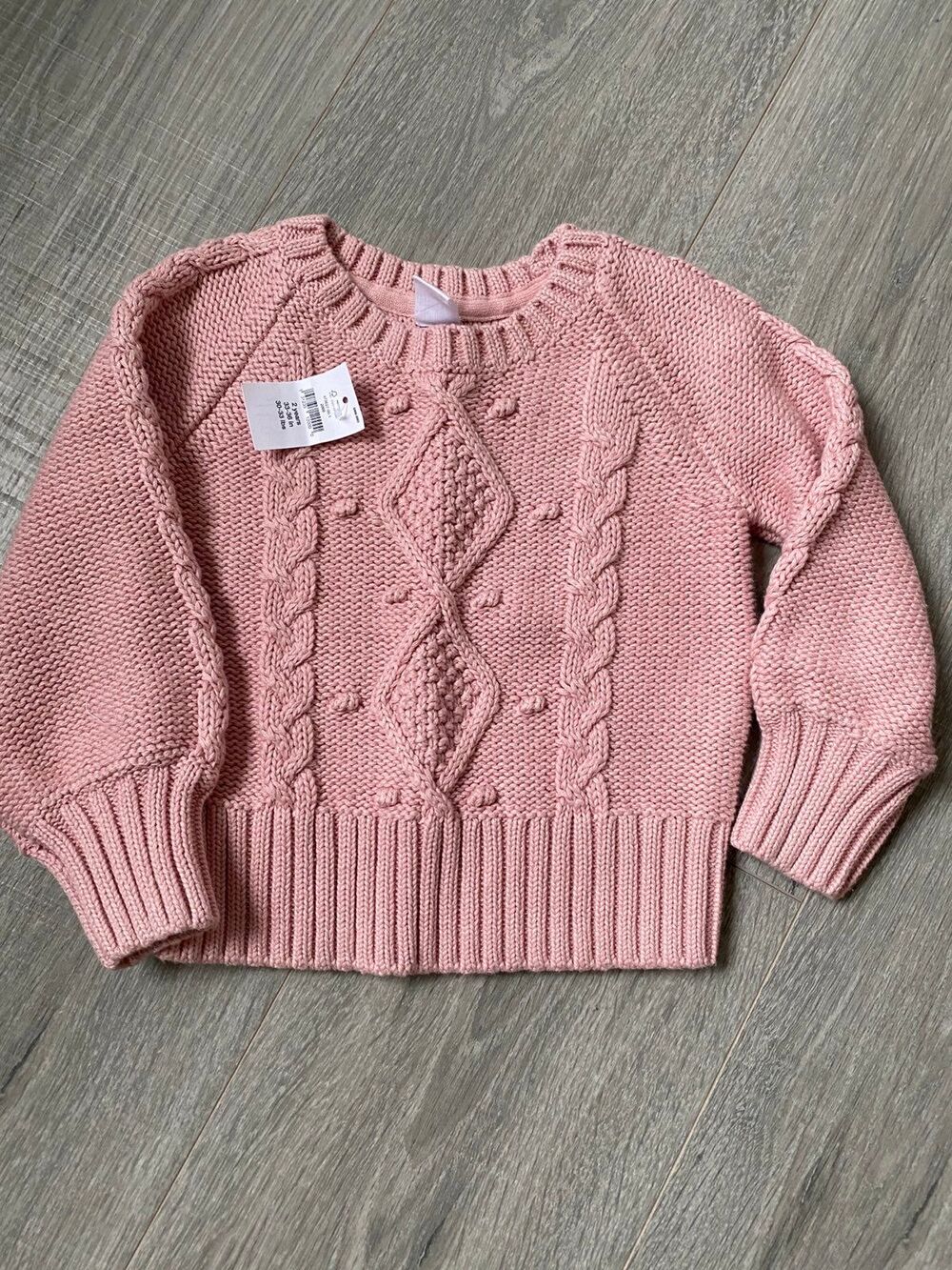 Gap Pink Chunky Knit Sweater NEW